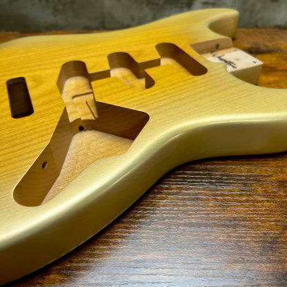 Warmtone CG 1 Piece Alder Strat Guitar Body “Desert Sand”