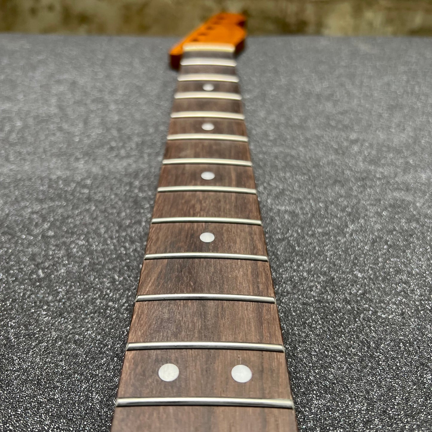 Golden Brown Roasted Flamed Maple Tele Style Neck #44