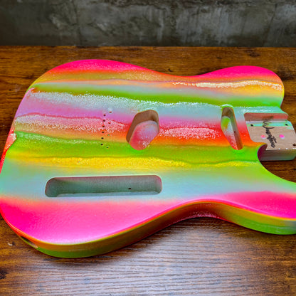 Warmtone Custom Guitars Telecaster Guitar Body "Garden"