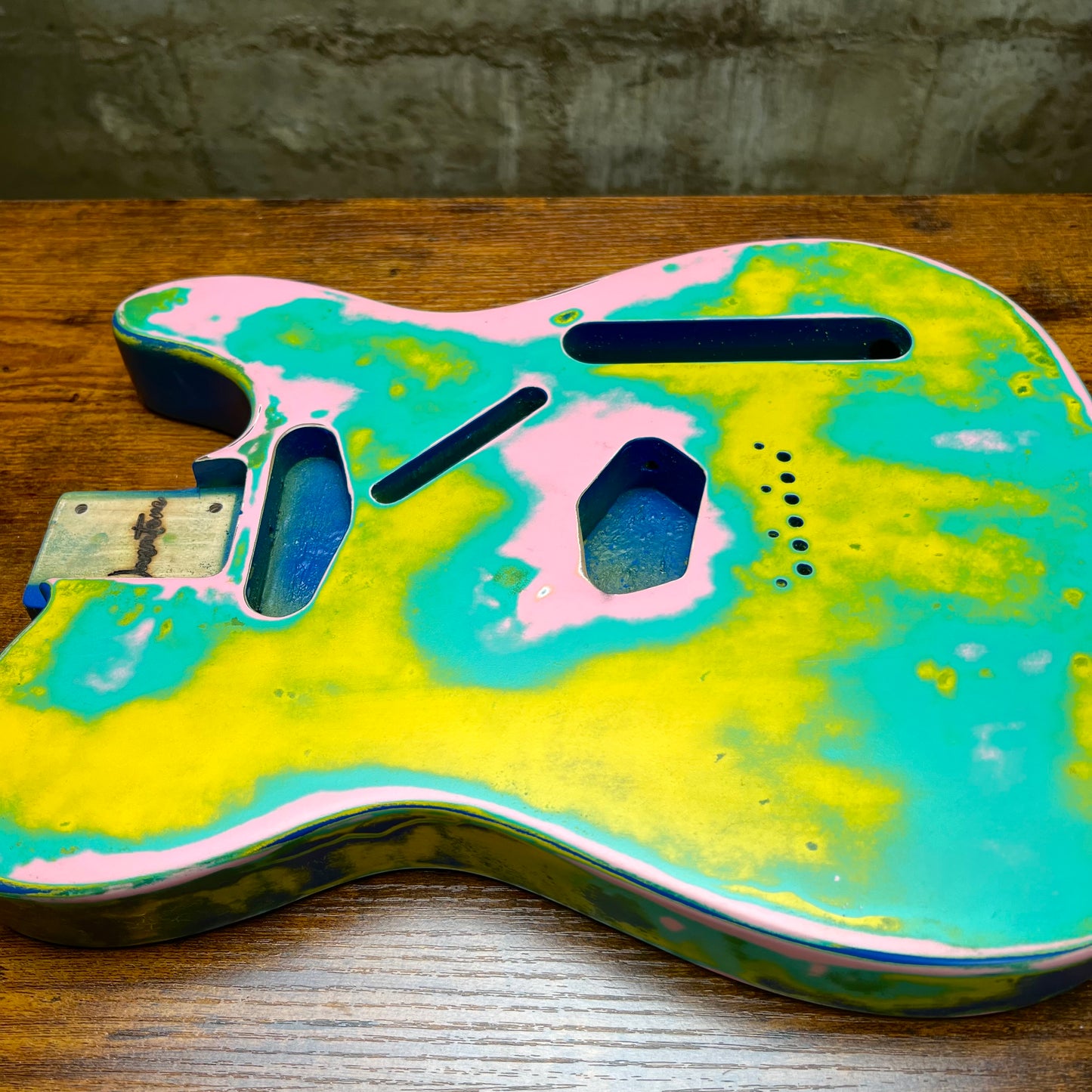 Warmtone Custom Guitars Relic Tele Style Guitar Body “Just Wild”