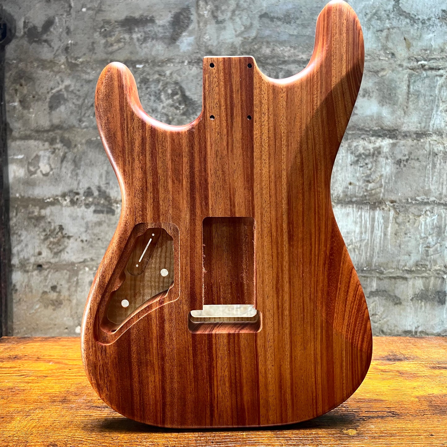 Warmtone CG Hss Strat Style Guitar Body Flamed Maple “Sunset” 3.7lbs