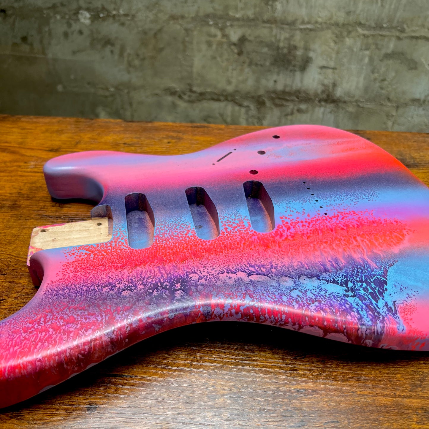 Warmtone Custom Guitars Strat Guitar Body 1 PC Alder “Fish”