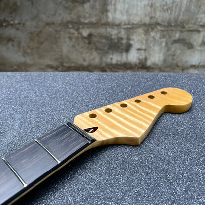 Flamed Maple St Style Neck Nitro Ebony 9.5 Radius   #39