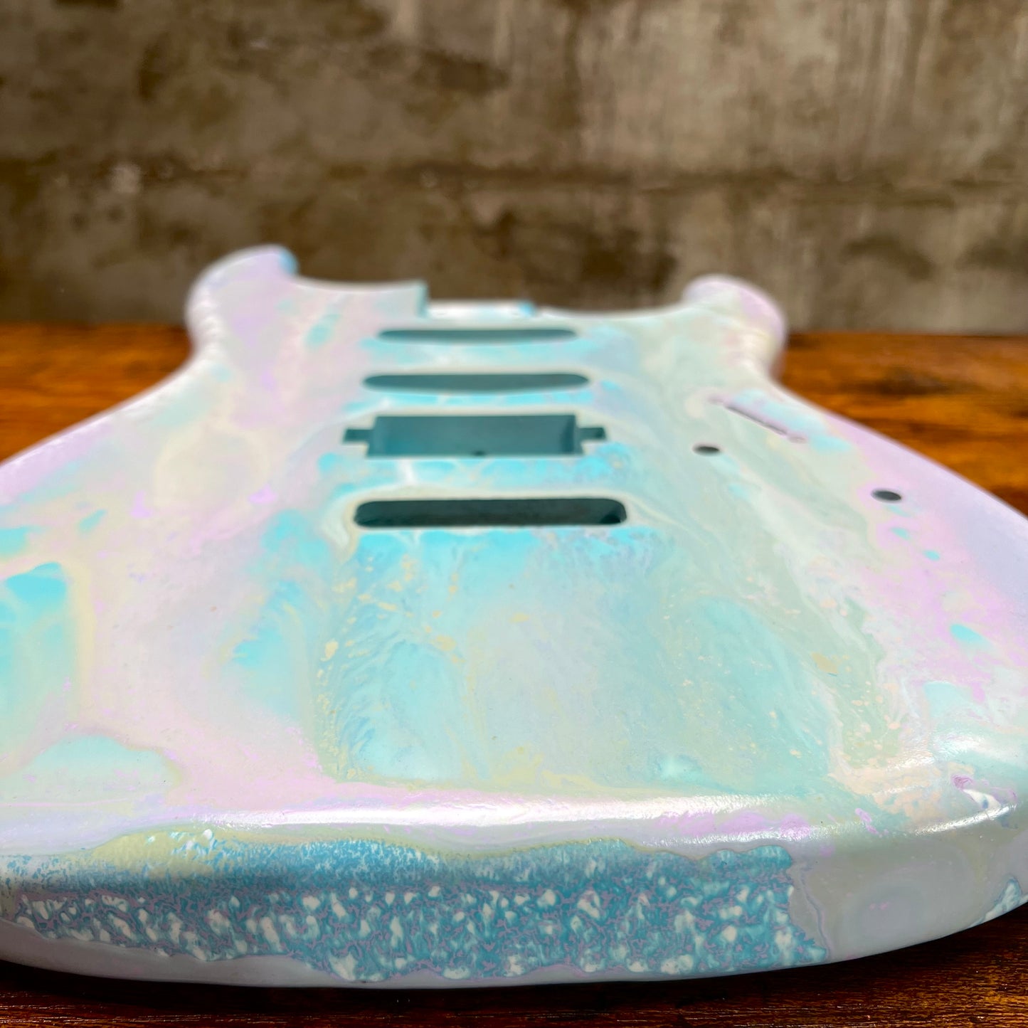 Warmtone Custom Guitars HSS Strat Guitar Body “Swirls”