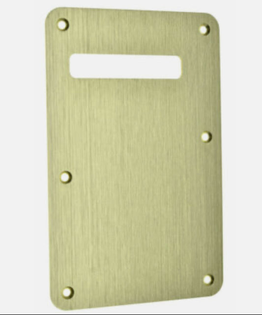GOLD ANODIZED ALUMINUM BACK PLATE- Strat
