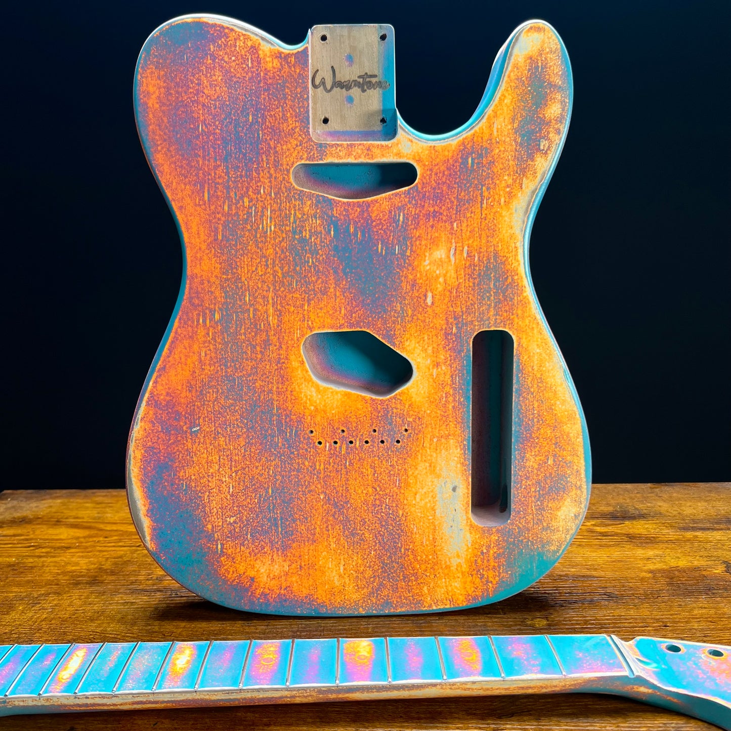 Alder Tele Body-Flamed Maple Neck “Fire Set” Relic Nitro
