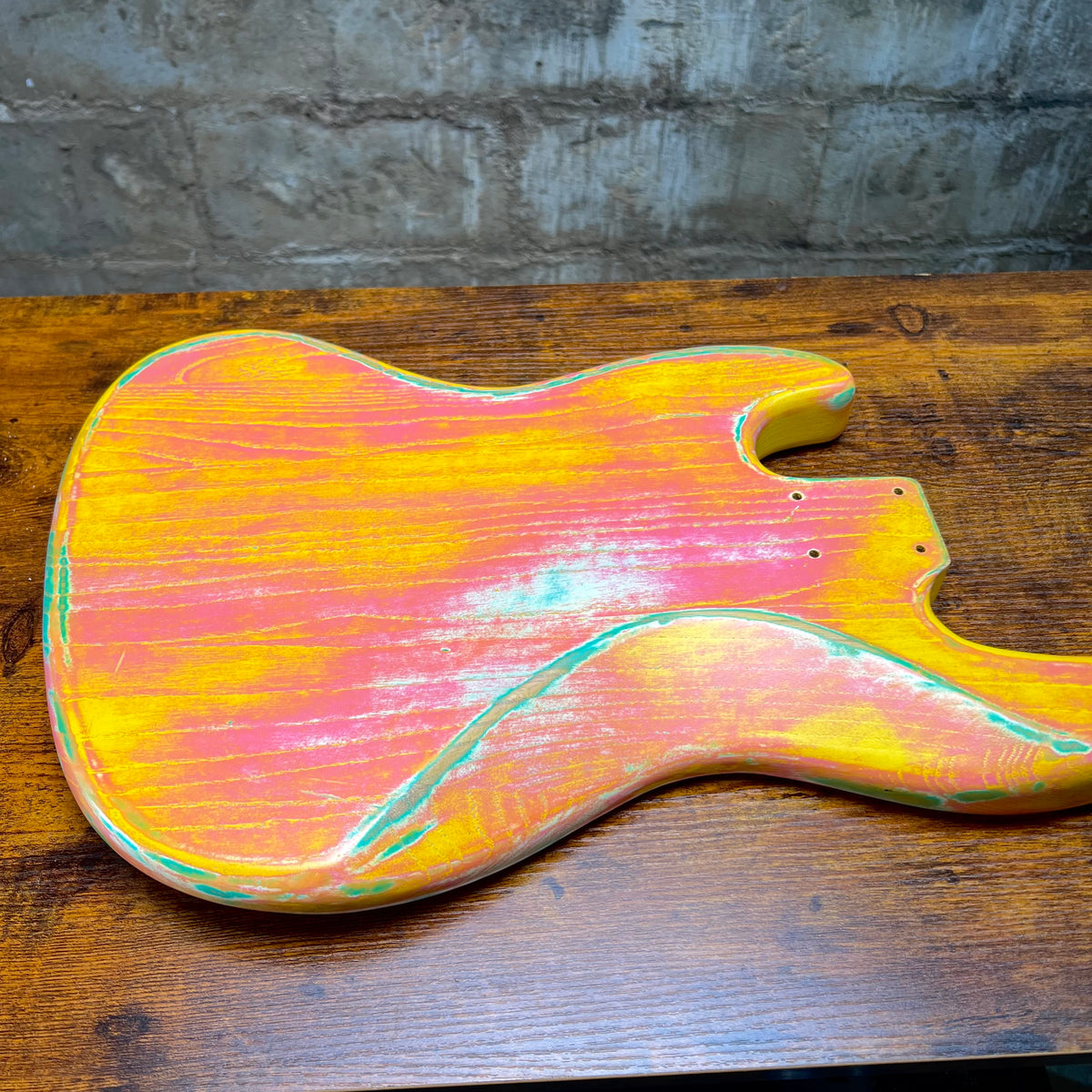 Warmoth J Bass Replacement Body Custom Paint Job Swamp Ash