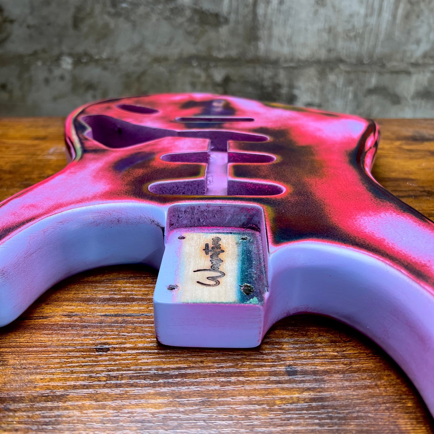 Warmtone Custom Guitars Strat Guitar Body Relic "Purple Madness”