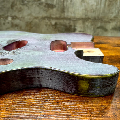 Warmtone Custom Guitars Relic HS Tele Style Guitar Body “Hulk” Nitro