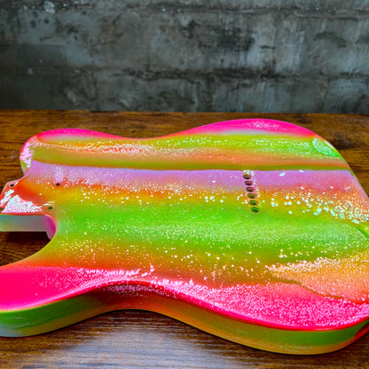 Warmtone Custom Guitars Telecaster Guitar Body "Garden"