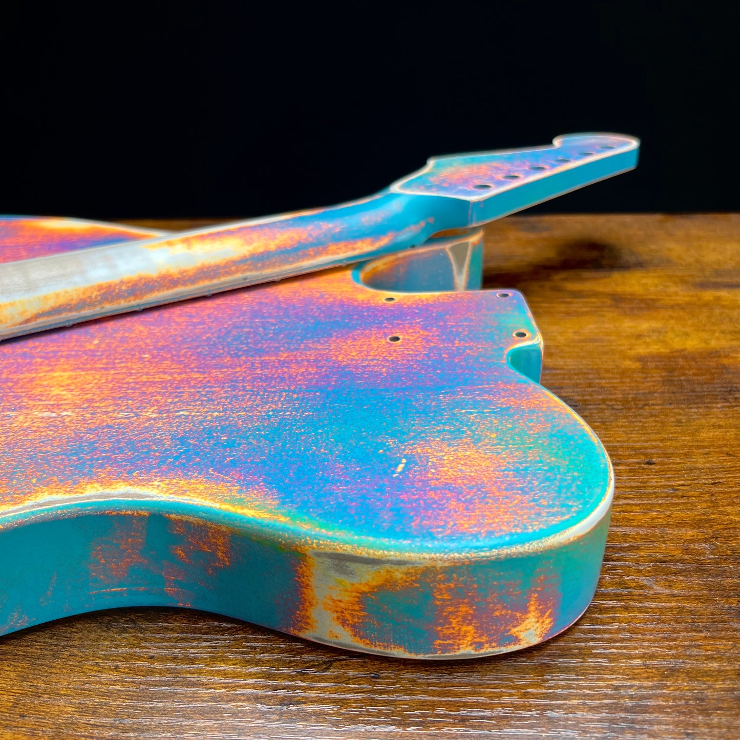 Alder Tele Body-Flamed Maple Neck “Fire Set” Relic Nitro