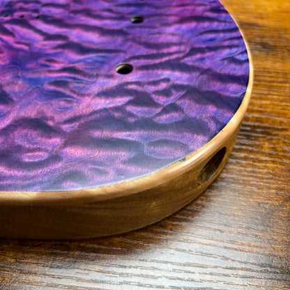 Warmtone CG Tele Guitar Body “Purple Waves” Quilt Maple/Limba