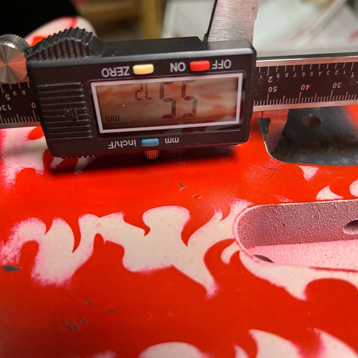 Warmtone Custom Guitars Strat Guitar Body Relic "Hot Flames”Nitro