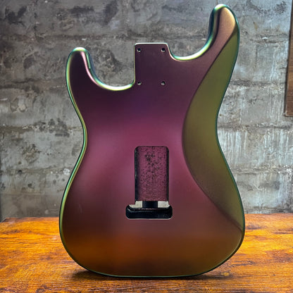 Warmtone Custom Guitars Strat Guitar Body “Green Mauve Gold Color Shift”