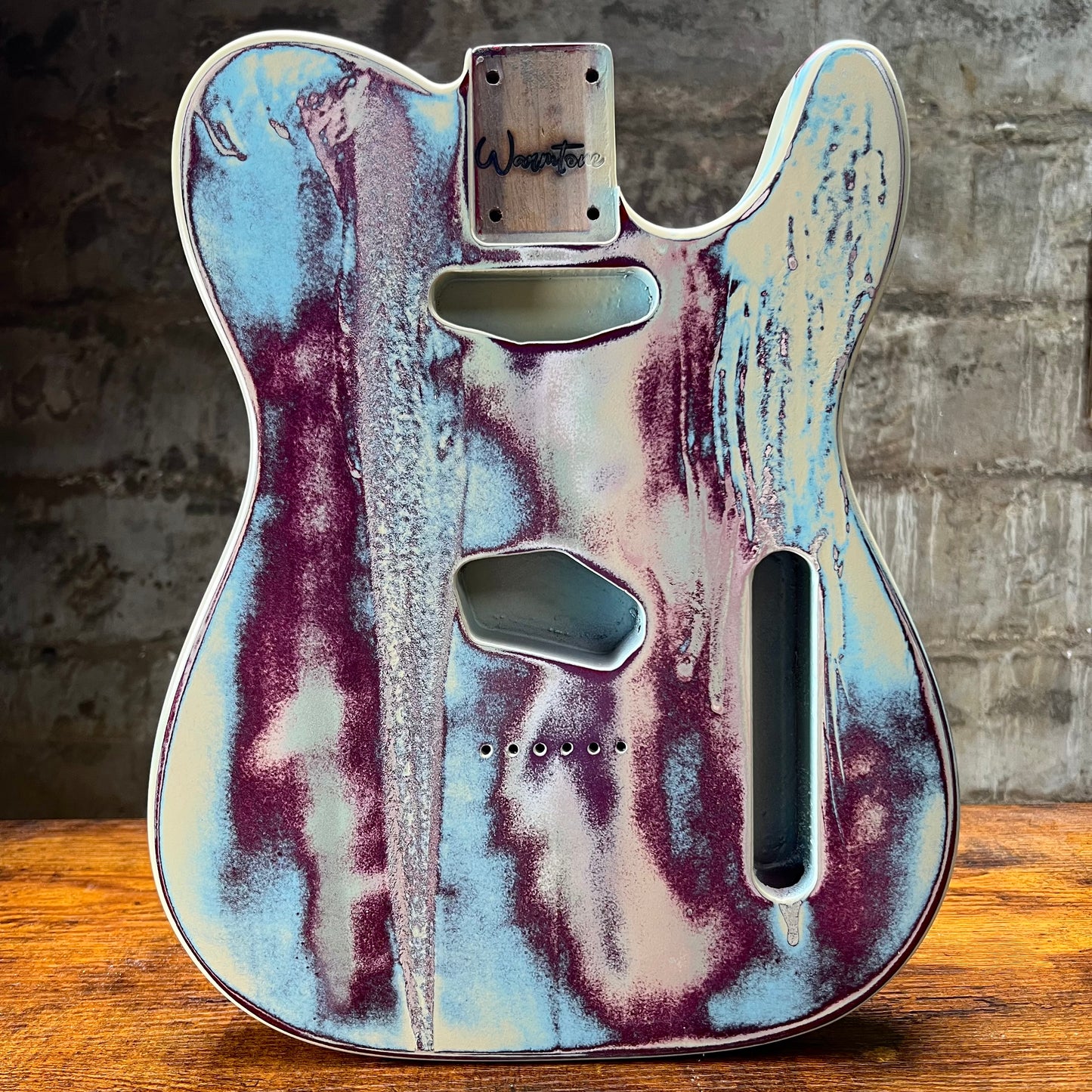 Warmtone CG Relic Tele Style Guitar Body “Lavender Frost” Nitro