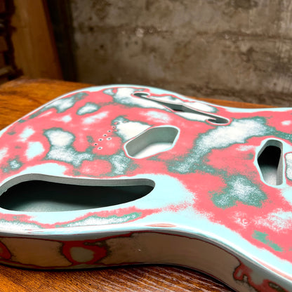 Warmtone CG Relic Thinline Tele Style Guitar Body “Vomit” Nitro