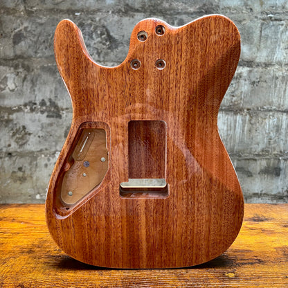 Warmtone CG Flamed Maple Telecaster Guitar Body "Caribbean Burst” #261