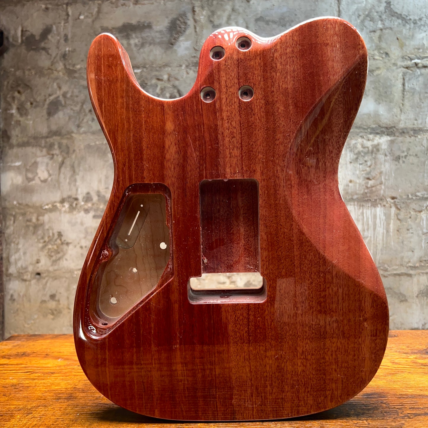 Warmtone CG 5a Flamed Maple Telecaster Guitar Body "Caribbean Burst”