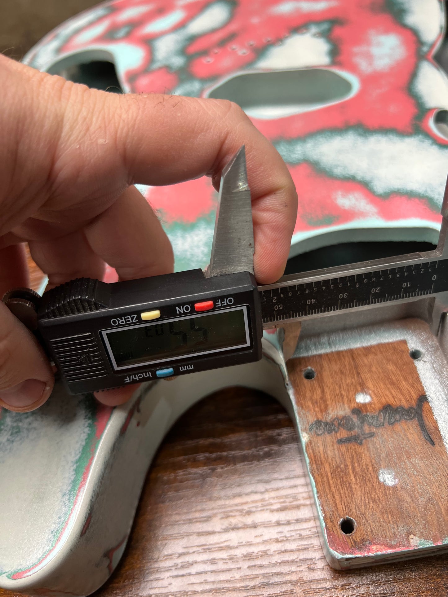 Warmtone CG Relic Thinline Tele Style Guitar Body “Vomit” Nitro