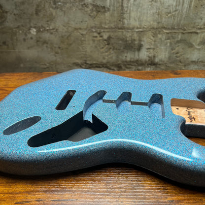 Warmtone Custom Guitars SSS Strat Guitar Body “Snow Blue”