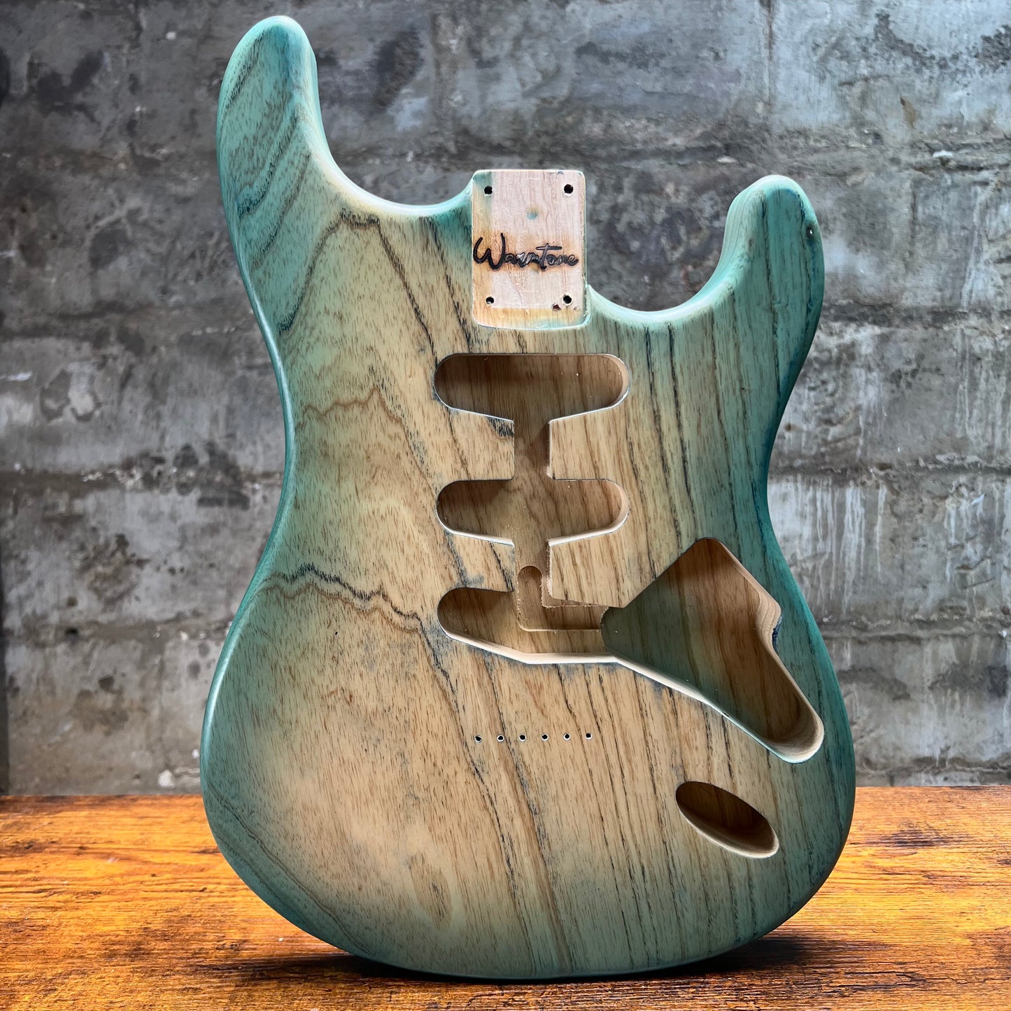Warmtone CG St Style Guitar Body 1 Piece Swamp Ash “Turquoise” 4lbs B-Stock