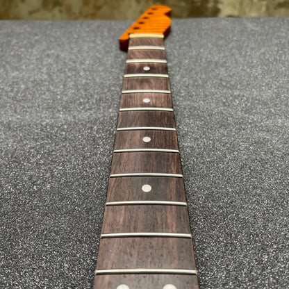 Golden Brown Roasted Flamed Maple Tele Style Neck #42
