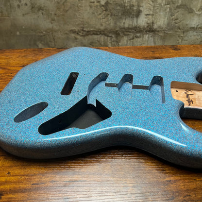 Warmtone Custom Guitars SSS Strat Guitar Body “Snow Blue”