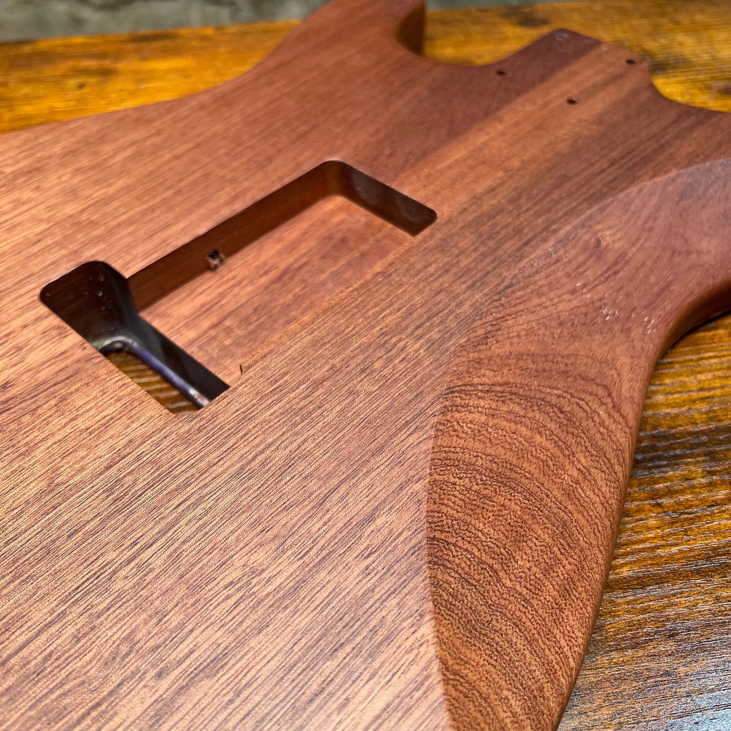 Warmtone Custom Guitars Strat Guitar Body “Purple Swirl” Resin Pour