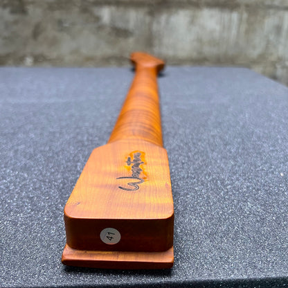Golden Brown Roasted Flamed Maple Tele Style Neck #42