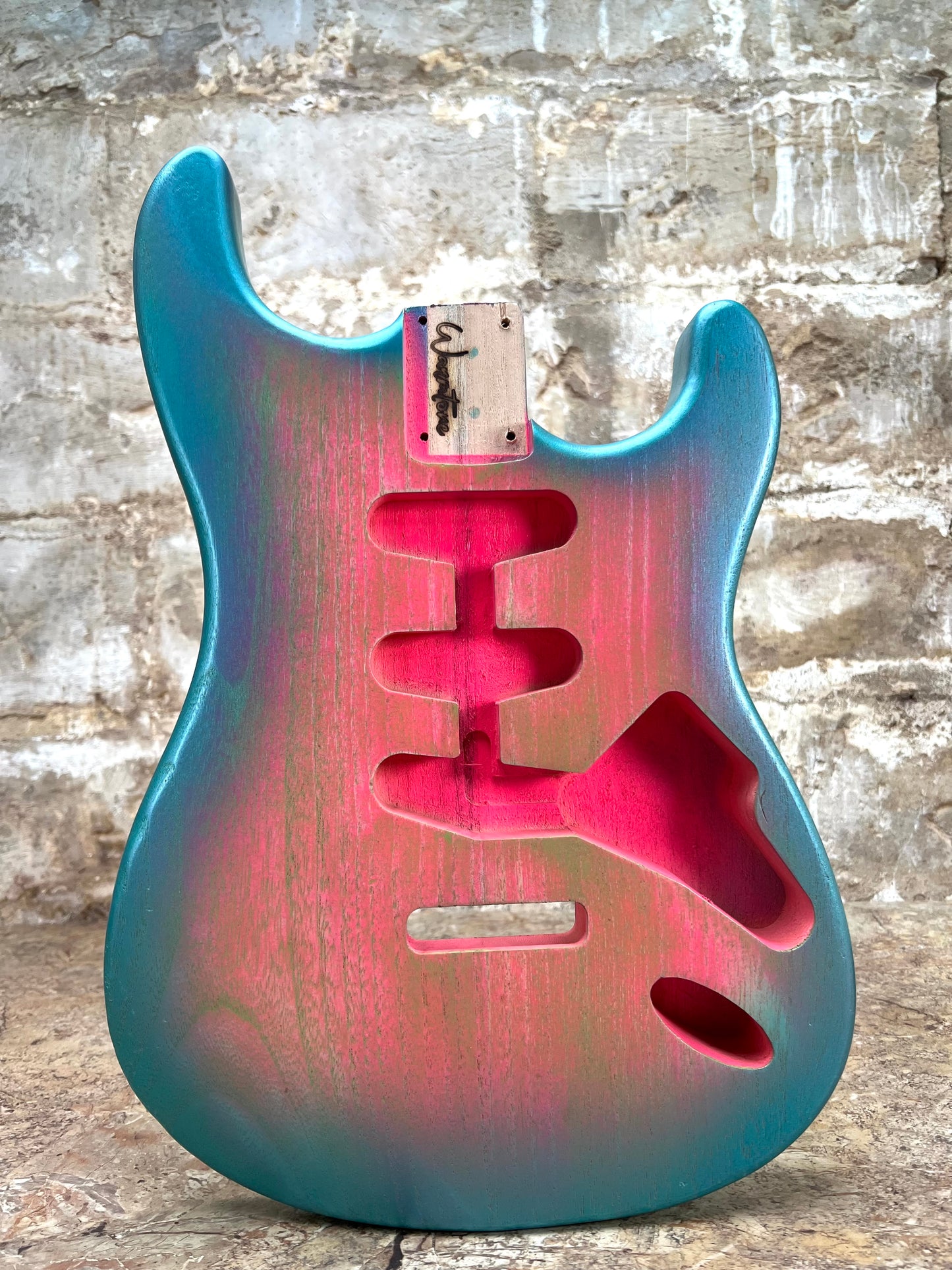 Warmtone Custom Guitars Strat Style Guitar Body Relic “Pink Burst”