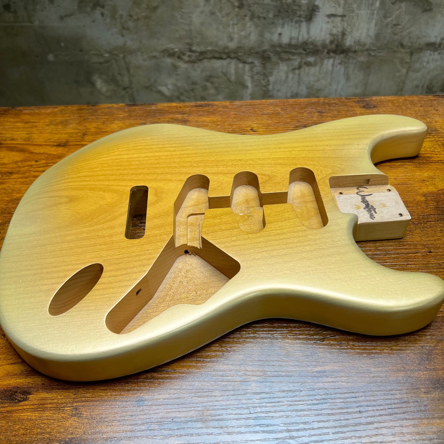 Warmtone CG 1 Piece Alder Strat Guitar Body “Desert Sand”