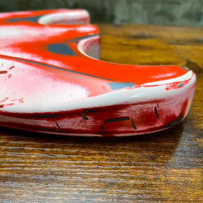 Warmtone Custom Guitars Strat Guitar Body Relic "Hot Flames”Nitro