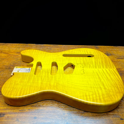 Warmtone Custom Guitars Tele Style Guitar Body “Dirty Lemon” Nitro