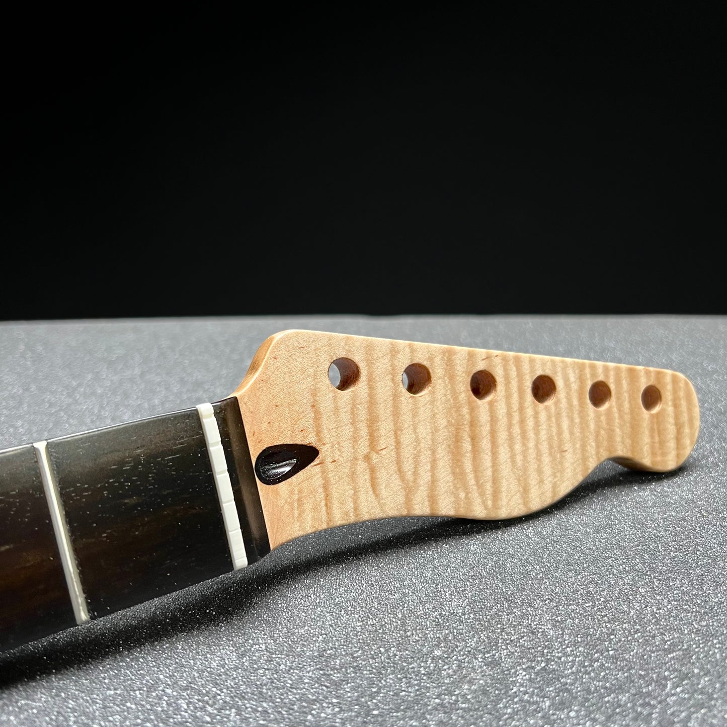 Flamed Maple Tele Style Neck /Ebony Stainless Frets #38