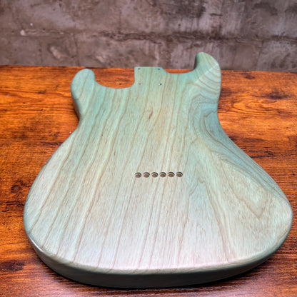 Warmtone CG St Style Guitar Body 1 Piece Swamp Ash “Turquoise” 4lbs B-Stock