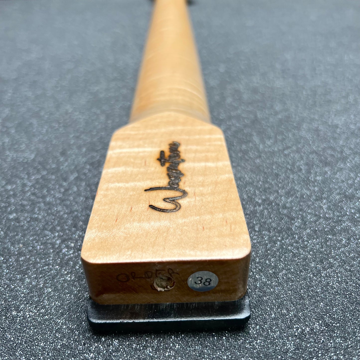 Flamed Maple Tele Style Neck /Ebony Stainless Frets #38