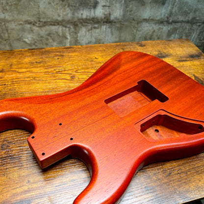 Warmtone CG Hss Strat Style Guitar Body Flamed Maple “Eclipse” 4.1lbs
