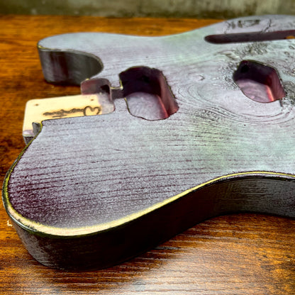 Warmtone Custom Guitars Relic HS Tele Style Guitar Body “Hulk” Nitro