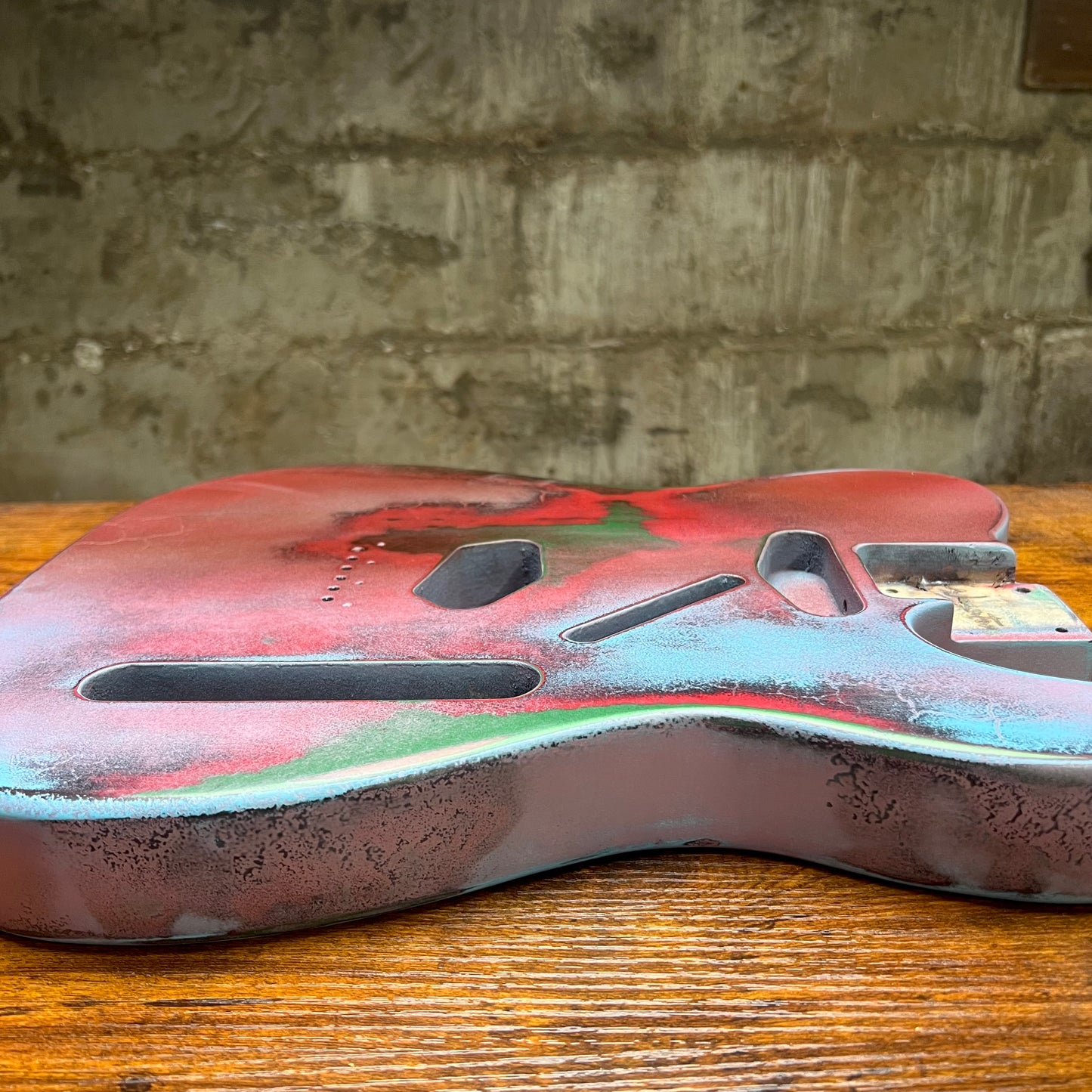 Warmtone Custom Guitars Relic Tele Style Guitar Body “Smokescreen”
