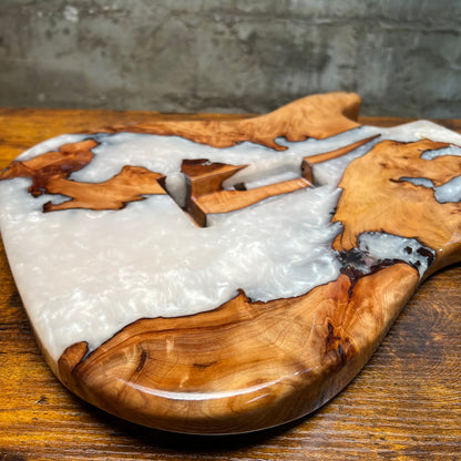 Warmtone Custom Guitars Strat Guitar Body “Mont Blanc” Resin Pour