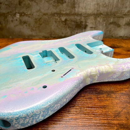 Warmtone Custom Guitars HSS Strat Guitar Body “Swirls”