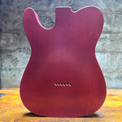 Warmtone CG Tele “Flamed Redwood” Guitar Body B Stock 3.3lbs