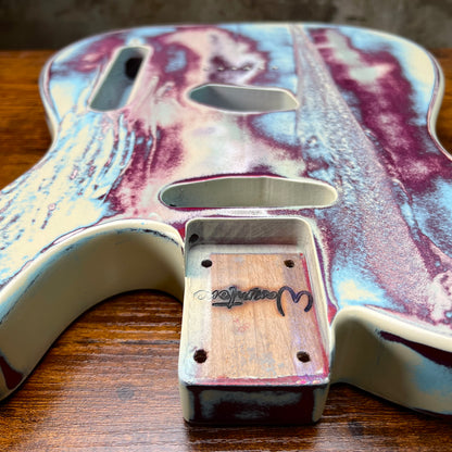 Warmtone CG Relic Tele Style Guitar Body “Lavender Frost” Nitro