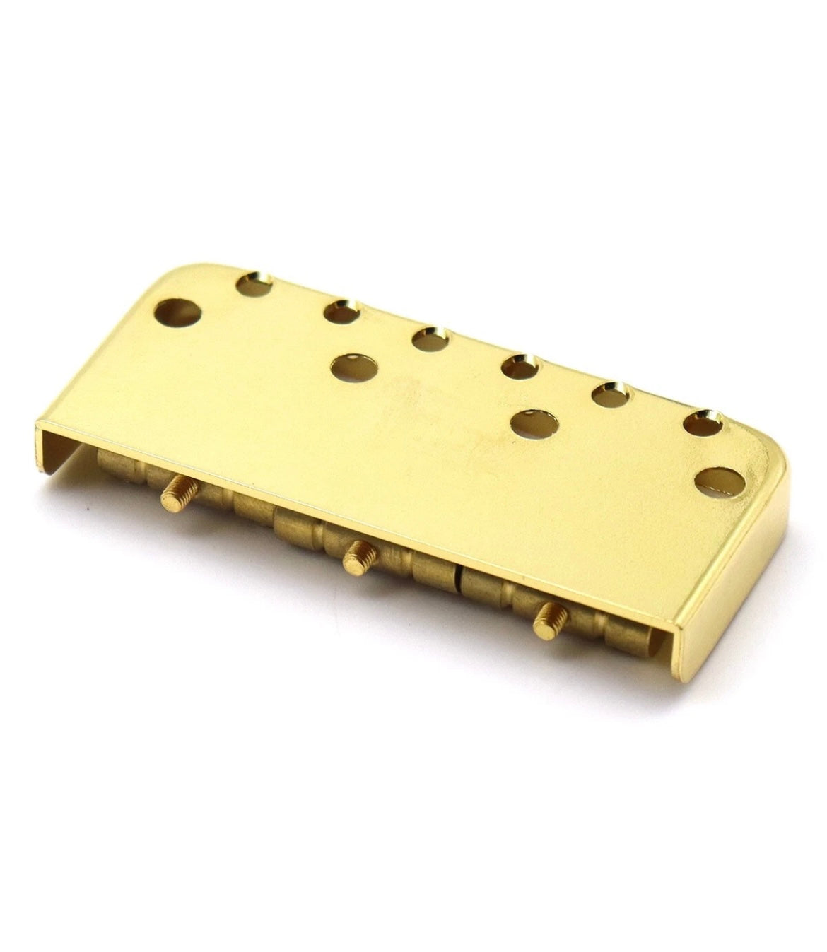 Warmtone Custom Guitars Top Loader Tele/Strat Hybrid Bridge-3 Brass Saddles-Gold