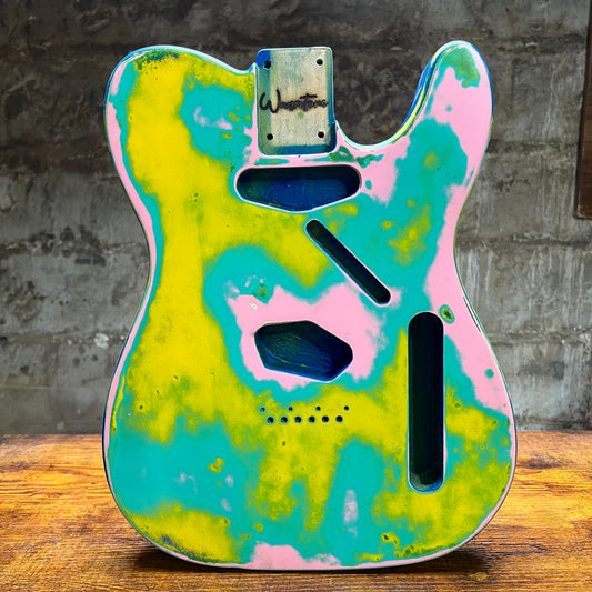 Warmtone Custom Guitars Relic Tele Style Guitar Body “Just Wild”