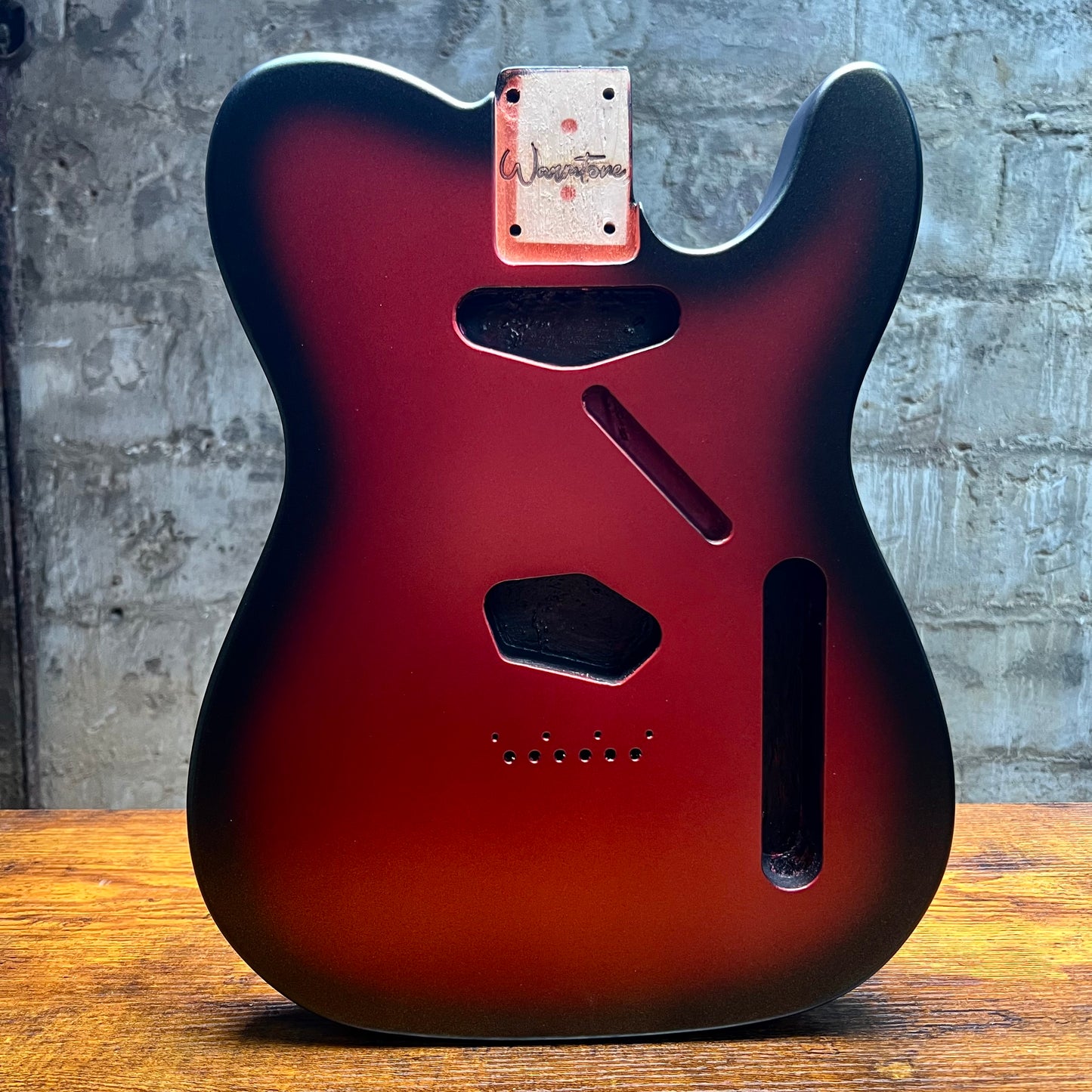 Warmtone Custom Guitars Tele Guitar Body "Royal Red” Burst 4.9lbs