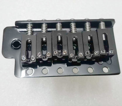 M1147-02 Tremolo Black 6-Point Fixed Bridge. 52.5mm String Spacing