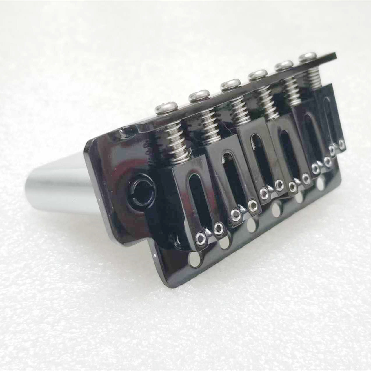 M1147-02 Tremolo Black 6-Point Fixed Bridge. 52.5mm String Spacing