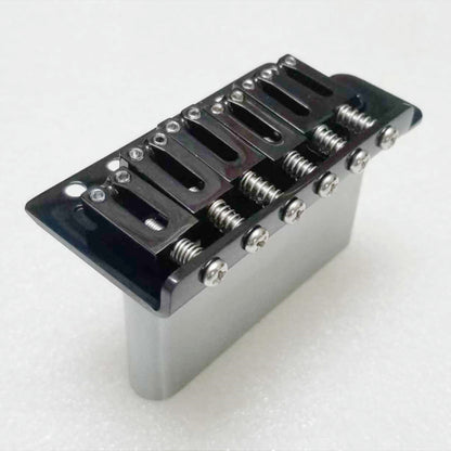 M1147-02 Tremolo Black 6-Point Fixed Bridge. 52.5mm String Spacing