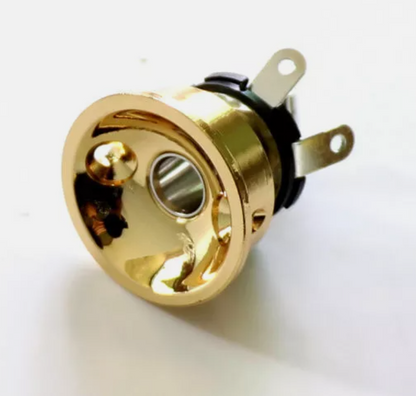 Cup-Style Input Jack Plate in Gold, For Tele Style